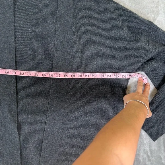 Banana Republic cozy ribbed merino wool blend open cardigan - Picture 7 of 9